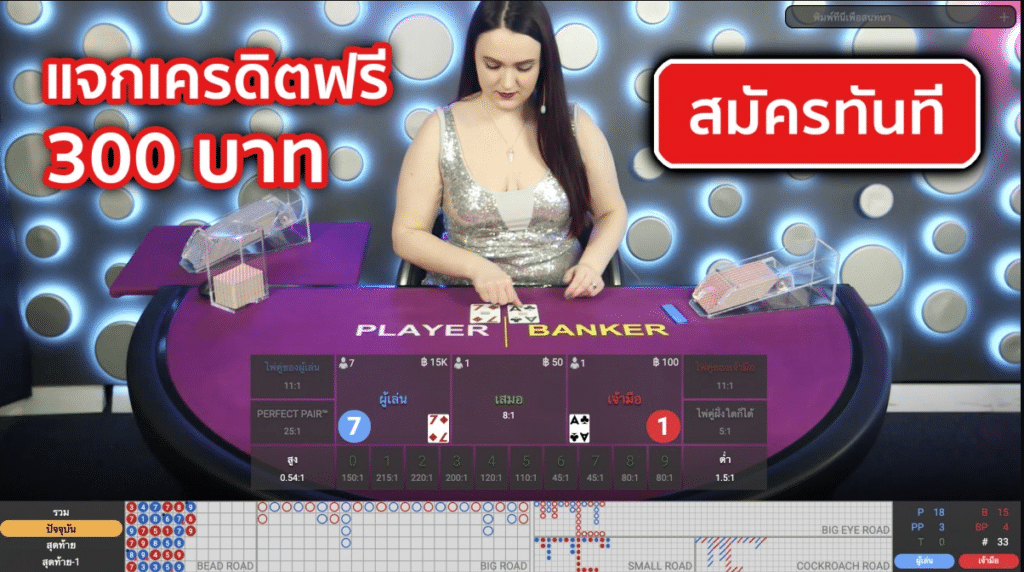 บาคาร่าเครดิตฟรี 300