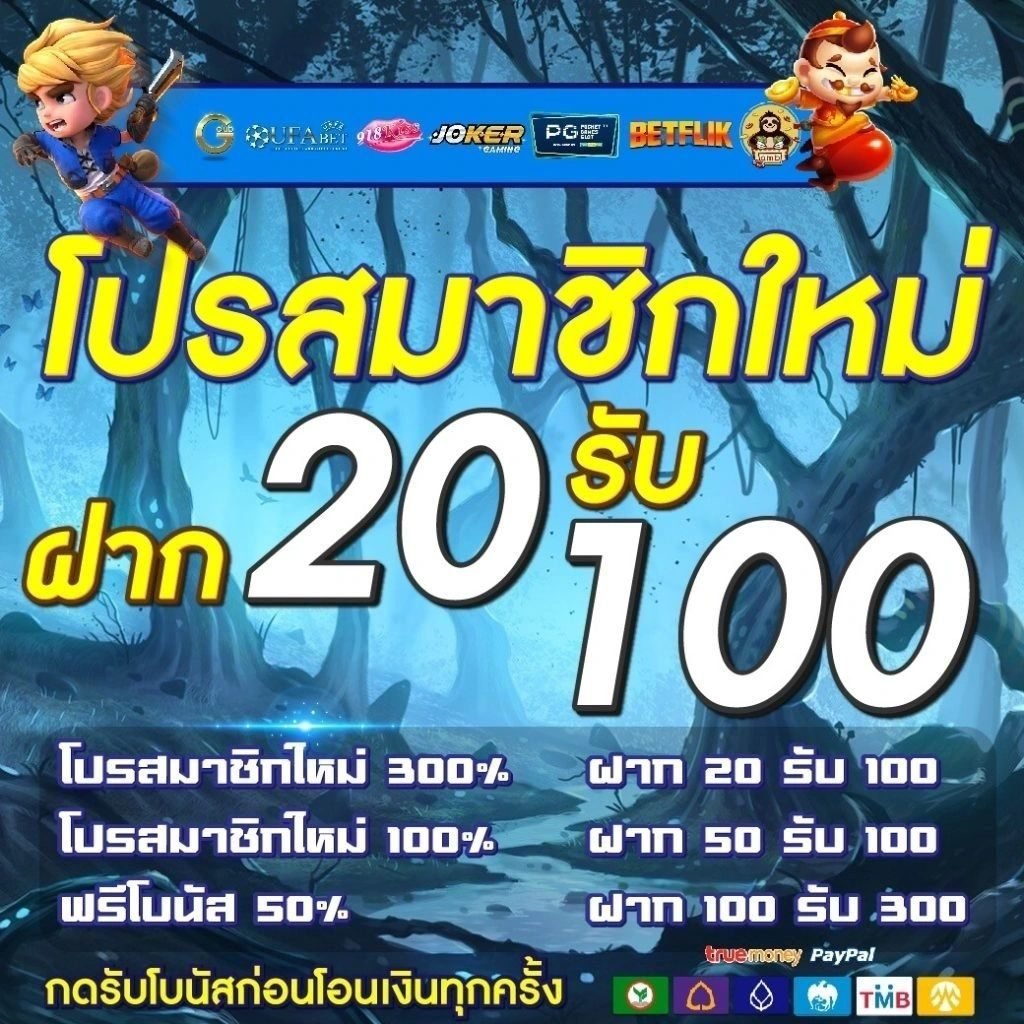 รวมโปรสล็อตฝาก 20 รับ 100 ล่าสุด 2021